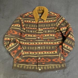 Men’s Billabong Barlow Sherpa Jacket, Aztec pattern, L